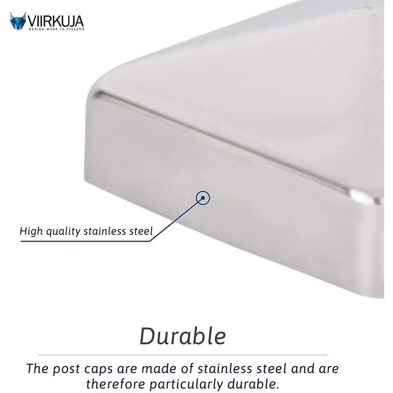 VIIRKUJA Silver Metal Post Cap for Posts Wayfair